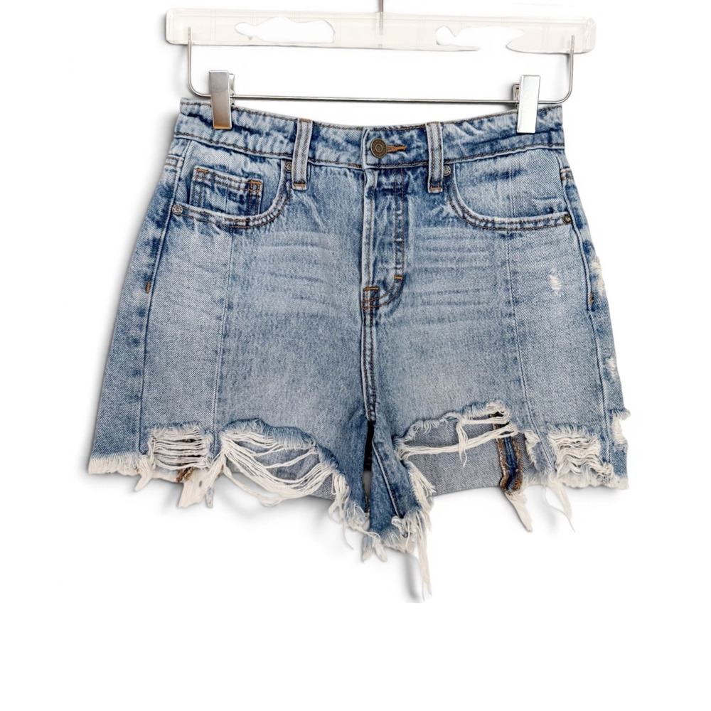 Hidden Jean Shorts Distressed High Rise XS